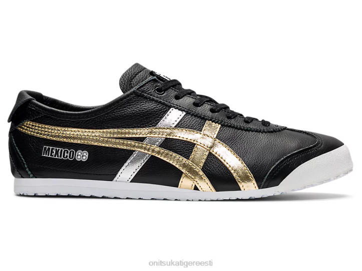 unisex must kuld Onitsuka Tiger Mehhiko 66 kingad 4FRB357
