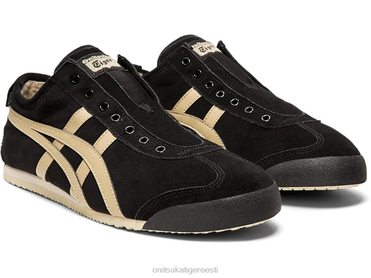 unisex must/puidust krepp Onitsuka Tiger mehhiko 66 slip-on kingad 4FRB348