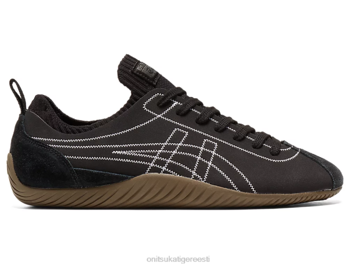unisex must valge Onitsuka Tiger küünis kingad 4FRB41