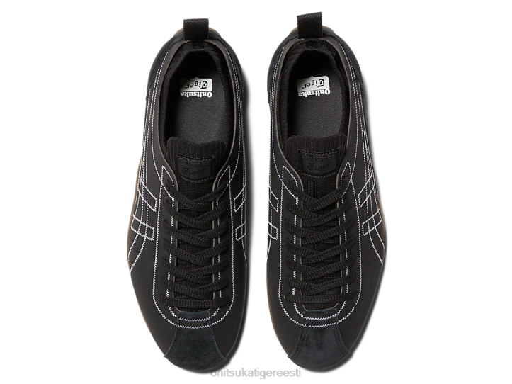 unisex must valge Onitsuka Tiger küünis kingad 4FRB41