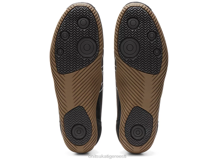 unisex must valge Onitsuka Tiger küünis kingad 4FRB41