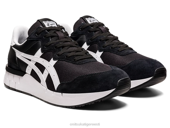 unisex must valge Onitsuka Tiger rebilac jooksja kingad 4FRB245