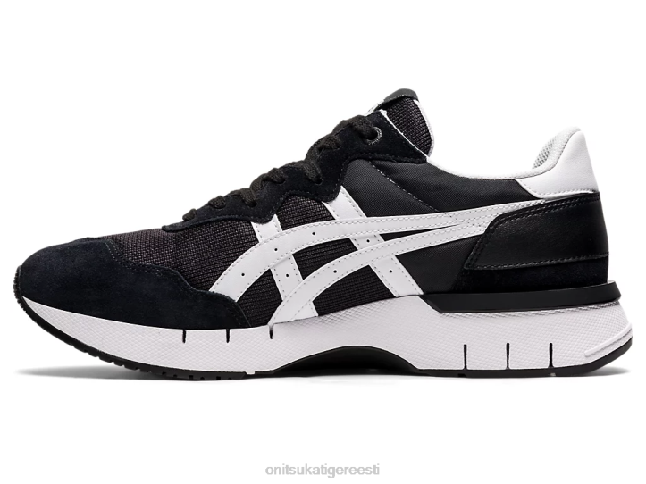 unisex must valge Onitsuka Tiger rebilac jooksja kingad 4FRB245