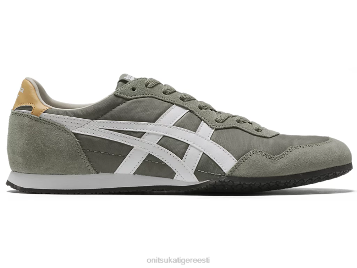 unisex põletatud oliiv/valge Onitsuka Tiger serrano kingad 4FRB76