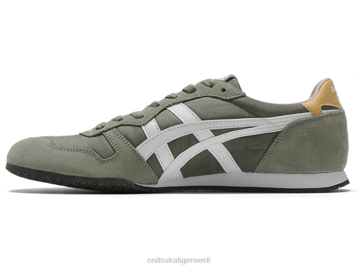 unisex põletatud oliiv/valge Onitsuka Tiger serrano kingad 4FRB76