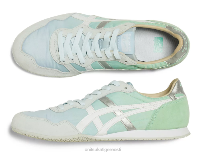 unisex pehme taevas/valge Onitsuka Tiger serrano kingad 4FRB37