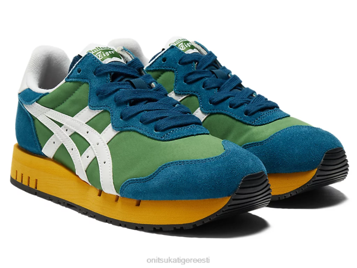 unisex spinat roheline/valge Onitsuka Tiger x-kaliibriga kingad 4FRB10