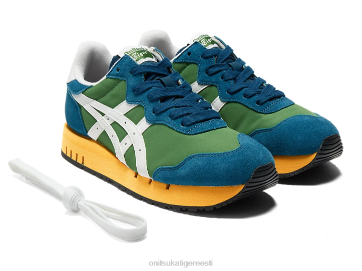unisex spinat roheline/valge Onitsuka Tiger x-kaliibriga kingad 4FRB10