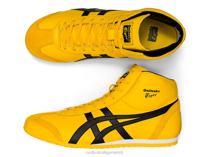 unisex tai chi kollane/must Onitsuka Tiger mehhiko keskjooksja kingad 4FRB276