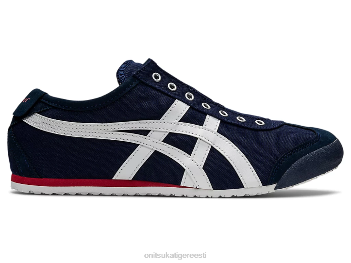 unisex tumesinine/valge Onitsuka Tiger mehhiko 66 slip-on kingad 4FRB362