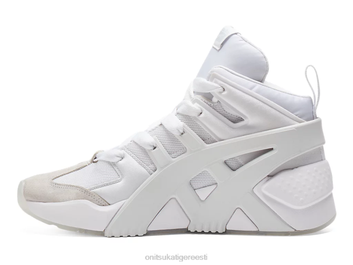 unisex valge Onitsuka Tiger suure logoga treener punnis kingad 4FRB200