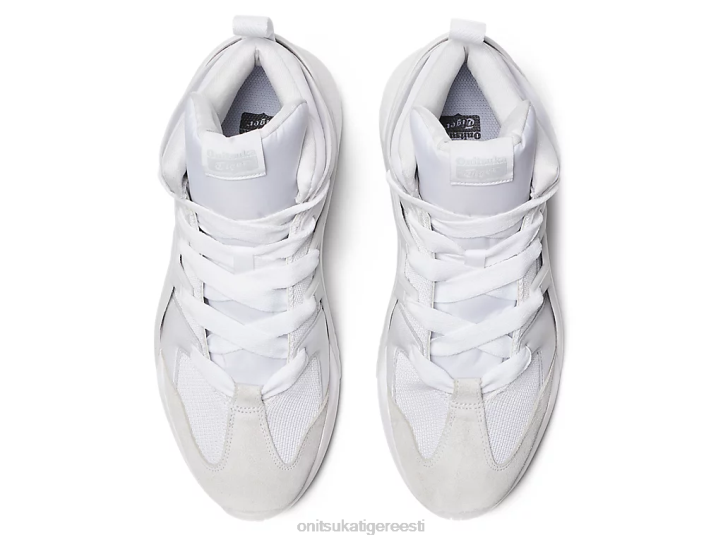 unisex valge Onitsuka Tiger suure logoga treener punnis kingad 4FRB200
