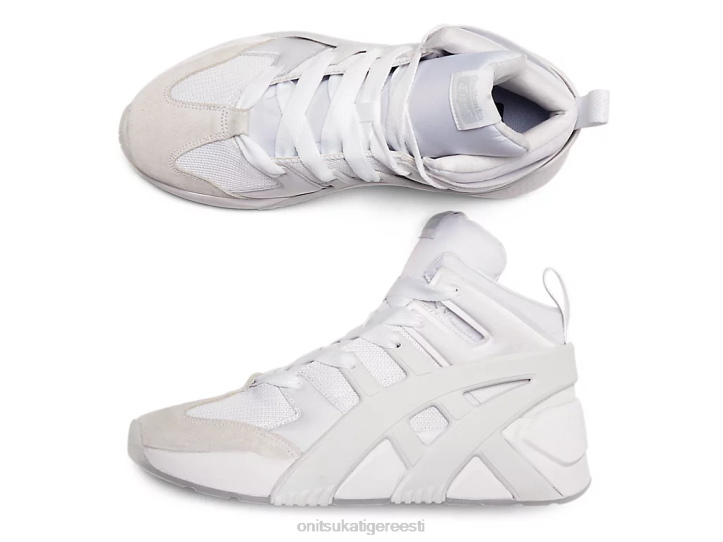 unisex valge Onitsuka Tiger suure logoga treener punnis kingad 4FRB200