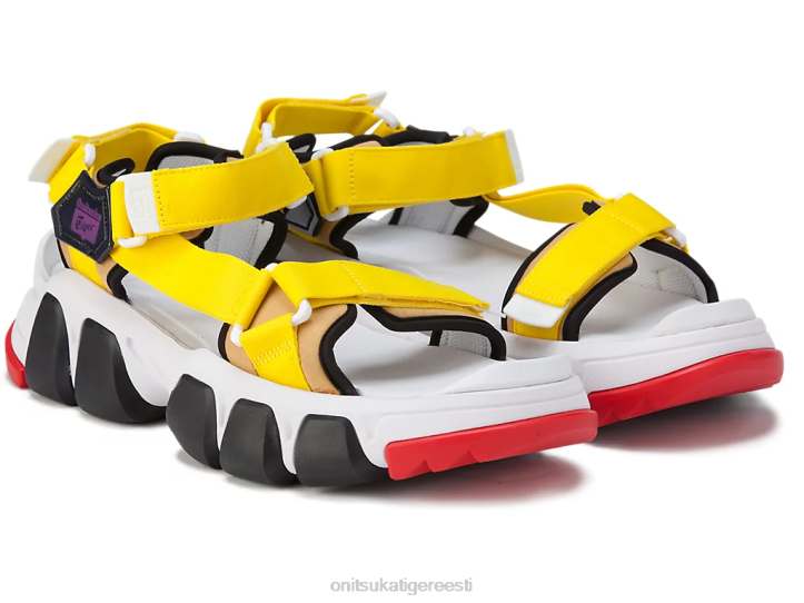 unisex valge/erkkollane Onitsuka Tiger hambarihm kingad 4FRB232