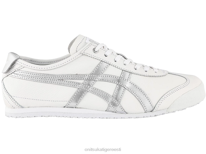 unisex valge/hõbedane Onitsuka Tiger Mehhiko 66 kingad 4FRB353