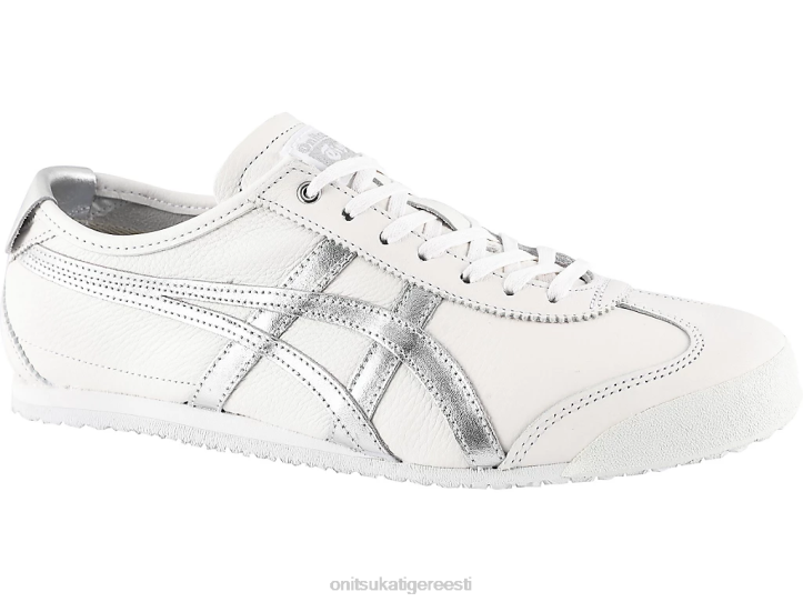 unisex valge/hõbedane Onitsuka Tiger Mehhiko 66 kingad 4FRB353