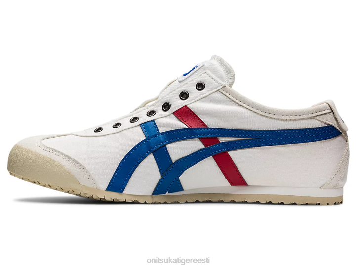 unisex valge/kolmevärviline Onitsuka Tiger mehhiko 66 slip-on kingad 4FRB361