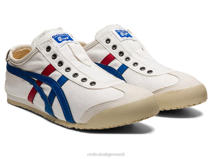 unisex valge/kolmevärviline Onitsuka Tiger mehhiko 66 slip-on kingad 4FRB63