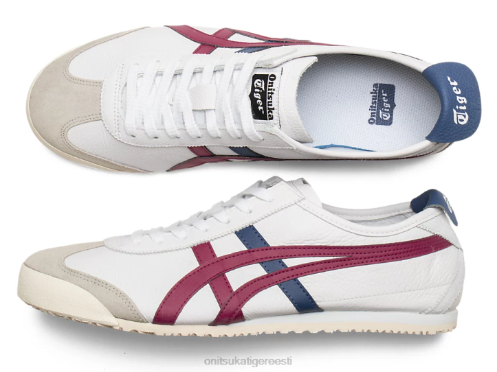unisex valge/kuivatatud mari Onitsuka Tiger Mehhiko 66 kingad 4FRB131