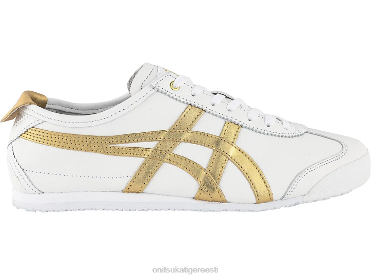 unisex valge kuld Onitsuka Tiger Mehhiko 66 kingad 4FRB352