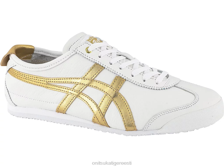 unisex valge kuld Onitsuka Tiger Mehhiko 66 kingad 4FRB352