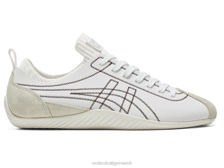 unisex valge must Onitsuka Tiger küünis kingad 4FRB38