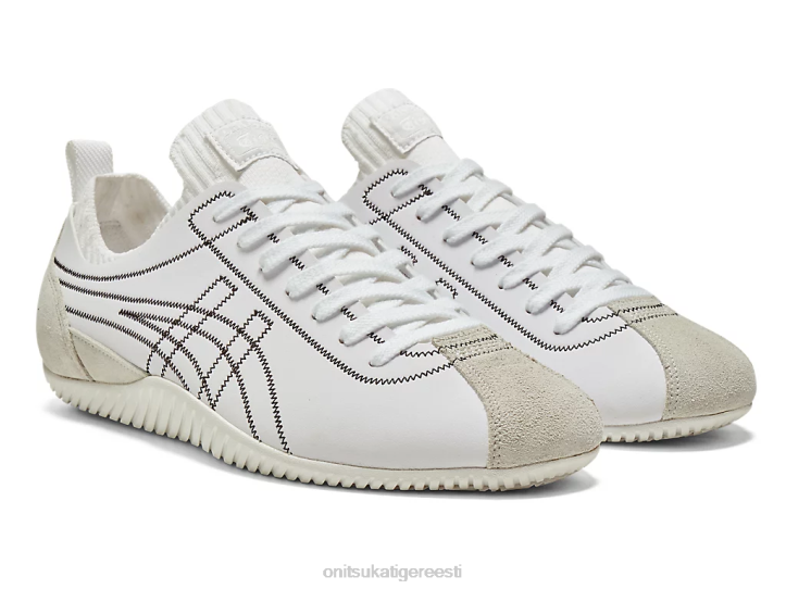 unisex valge must Onitsuka Tiger küünis kingad 4FRB38