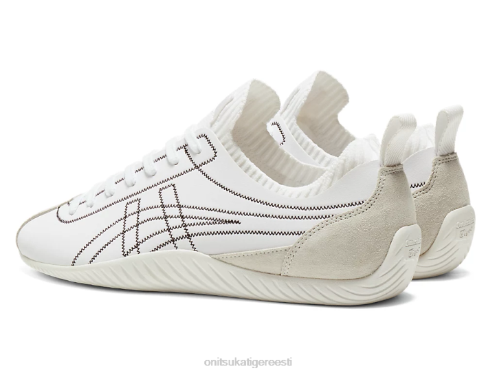 unisex valge must Onitsuka Tiger küünis kingad 4FRB38