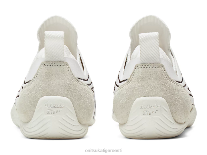 unisex valge must Onitsuka Tiger küünis kingad 4FRB38