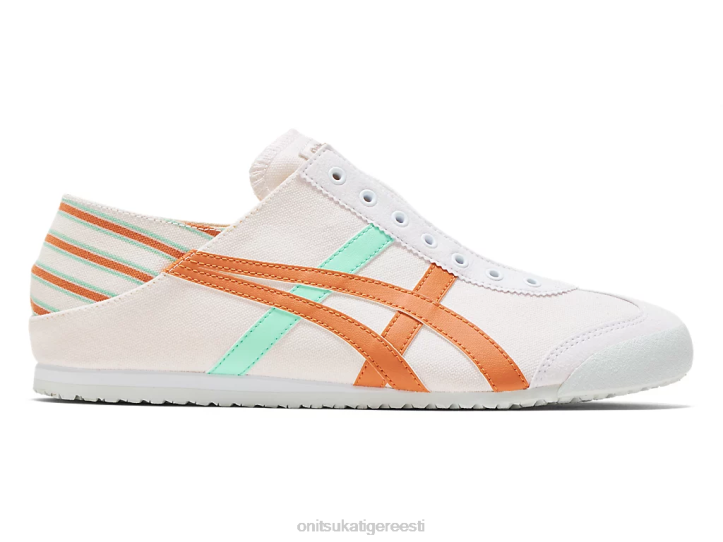 unisex valge/roosteoranž Onitsuka Tiger Mehhiko 66. pidu kingad 4FRB25