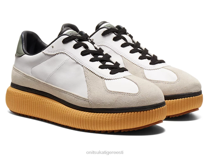 unisex valge/samblikroheline Onitsuka Tiger õrnus kingad 4FRB536