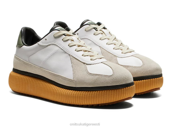 unisex valge/samblikroheline Onitsuka Tiger õrnus kingad 4FRB536