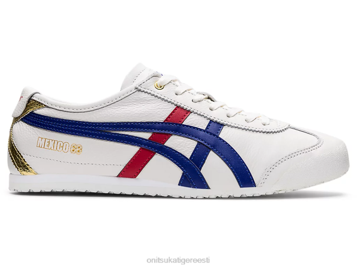 unisex valge/tumesinine Onitsuka Tiger Mehhiko 66 kingad 4FRB363