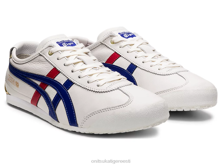 unisex valge/tumesinine Onitsuka Tiger Mehhiko 66 kingad 4FRB363