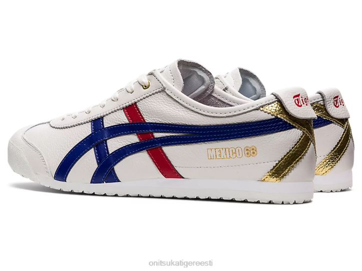 unisex valge/tumesinine Onitsuka Tiger Mehhiko 66 kingad 4FRB363