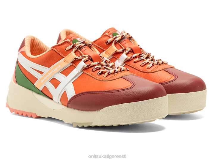 unisex vermiljon tomat/valge Onitsuka Tiger delegatsioon ex kingad 4FRB107