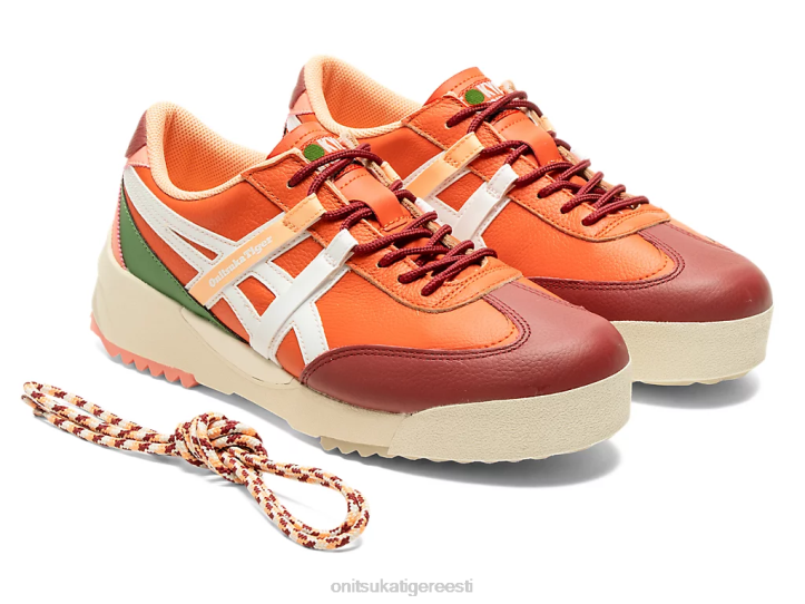 unisex vermiljon tomat/valge Onitsuka Tiger delegatsioon ex kingad 4FRB107