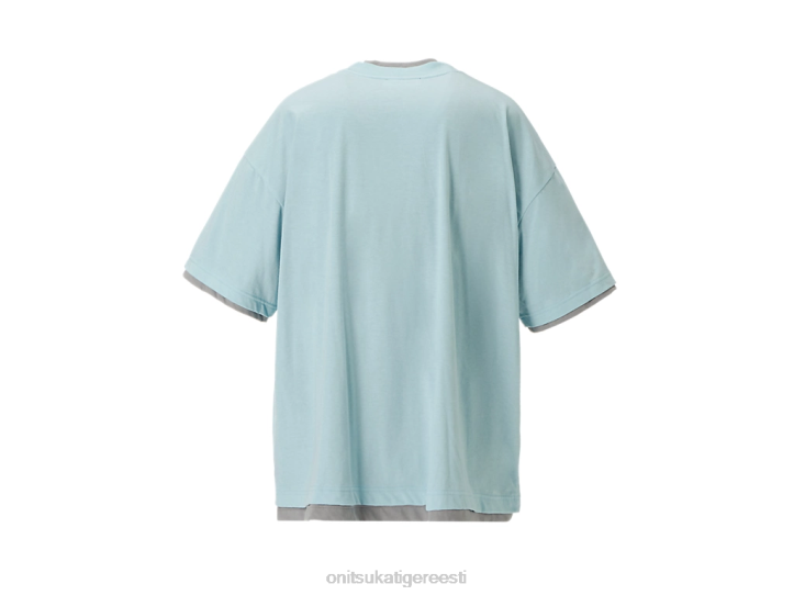 unisex helesinine/hall Onitsuka Tiger ss top Riietus 4FRB411