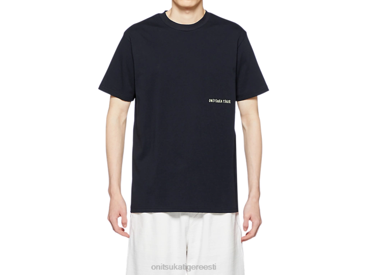 unisex must Onitsuka Tiger graafiline tee Riietus 4FRB387