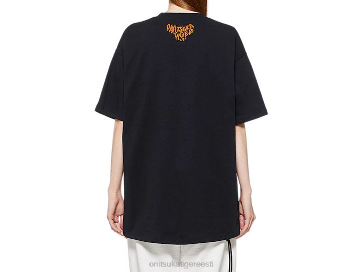 unisex must Onitsuka Tiger graafiline tee Riietus 4FRB395