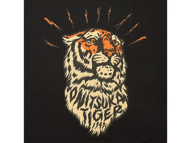 unisex must Onitsuka Tiger graafiline tee Riietus 4FRB395