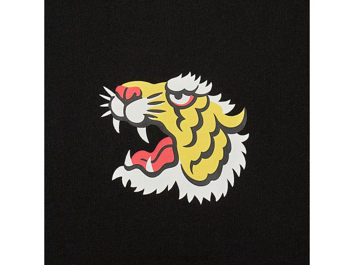 unisex must Onitsuka Tiger graafiline tee Riietus 4FRB400