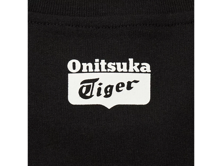 unisex must Onitsuka Tiger graafiline tee Riietus 4FRB400