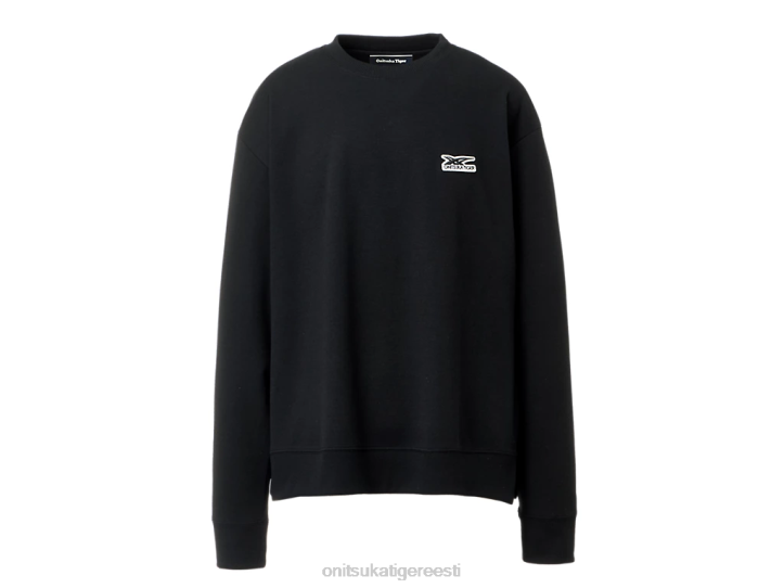 unisex must Onitsuka Tiger pikkade varrukatega topp Riietus 4FRB475