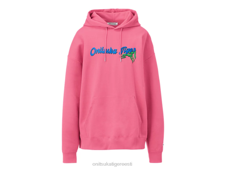 unisex roosa Onitsuka Tiger kapuutsiga top Riietus 4FRB476