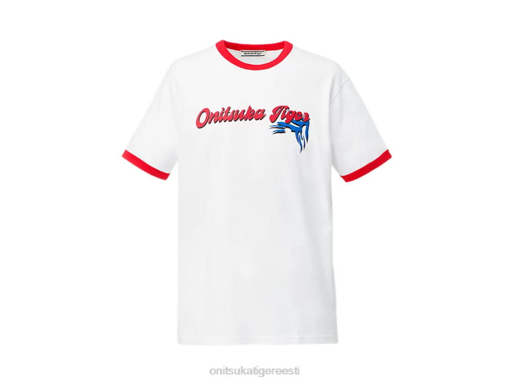unisex valge Onitsuka Tiger graafiline tee Riietus 4FRB469