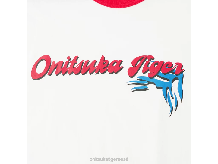 unisex valge Onitsuka Tiger graafiline tee Riietus 4FRB469