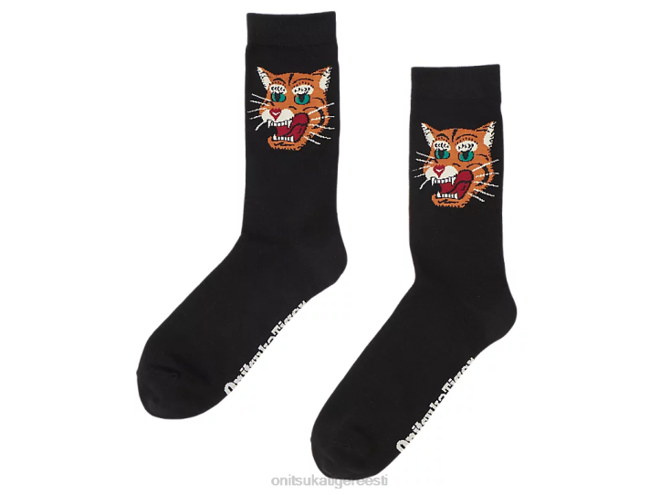 unisex must Onitsuka Tiger keskmised sokid tarvikud 4FRB493