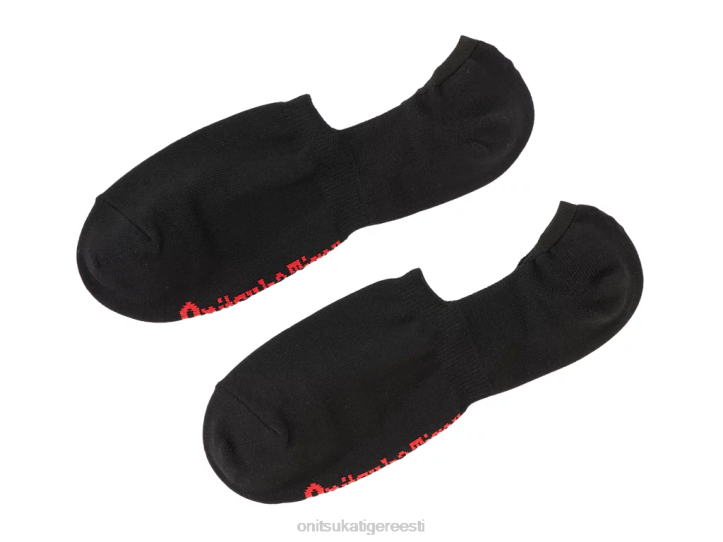 unisex must/punane Onitsuka Tiger nähtamatud sokid tarvikud 4FRB499