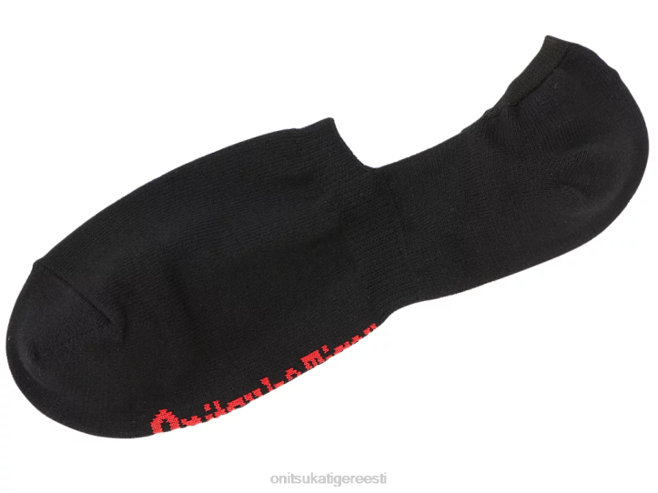 unisex must/punane Onitsuka Tiger nähtamatud sokid tarvikud 4FRB499